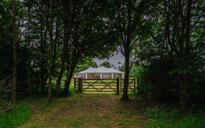 'Rosebury' 12x21m stretch marquee in white