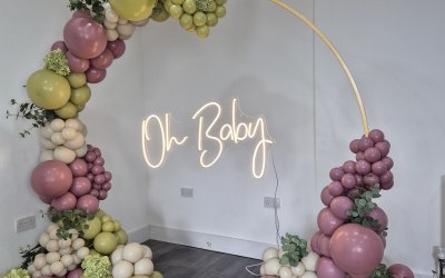 A beautiful alternative for backdrops a hoop can be done like this or fully dressed   A beautiful alternative for backdrops a hoop can be done like this or fully dressed
