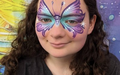 Beautiful Face Painting for Adults.