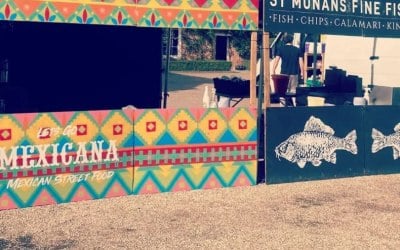 Mexican and Fish and Chip stall
