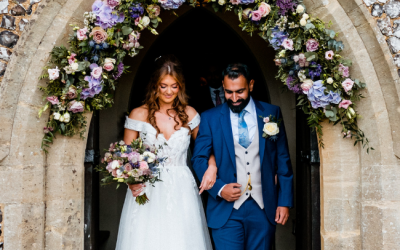 Lilac Wedding Arch at Hedsor House