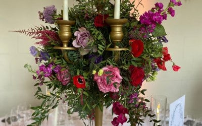 Bedecked candelabra hire