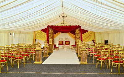 Gorgeous Asian wedding marquee in Bradford