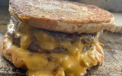 The RG Grilled cheese burger