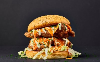 Buffalo & Blue Cheese Thigh Burger
