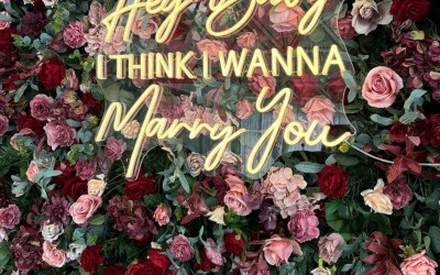 Flower Walls & Neon Signs - Bliss Events by Katie