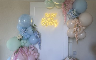 Baby shower premium garland with beaded sail board Baby shower premium garland with beaded sail board