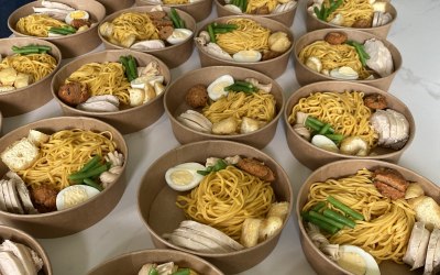 Individual Curry Laksa portion for Corporate Lunch