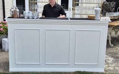 Bar set up at Dry Hire event