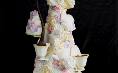 Tea for Two Wedding Cake