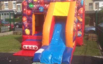 Bouncy castle slide combo