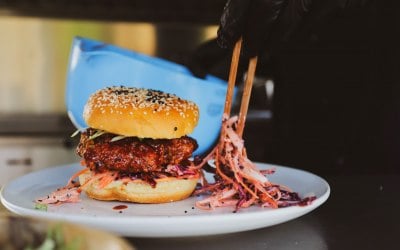 Korean Fried Chicken Burger