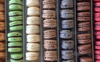 Homemade French macarons 