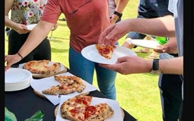 Pizza event in Cambridge