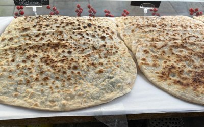 Traditional Gozlemes with different fillings 