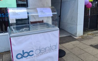 Branded icecream cart