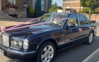 Our formidable Bentley Arnarge in midnight blue.