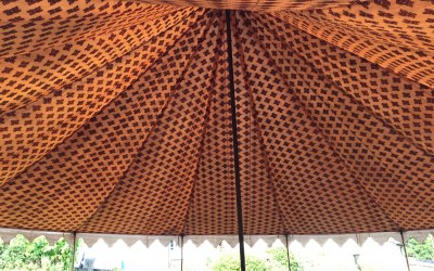 The beautiful prints of our original tent