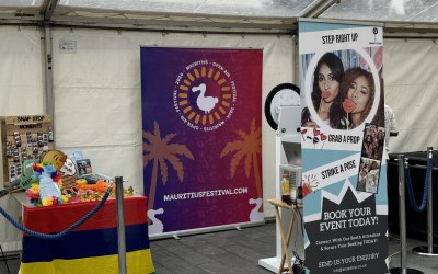 Our Snap Stop set up at the Mauritian Family BBQ