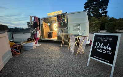 vintage camper booth