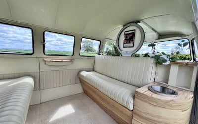 Inside the Campervan photobooth 