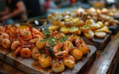 Street food buffet dining Street food buffet dining