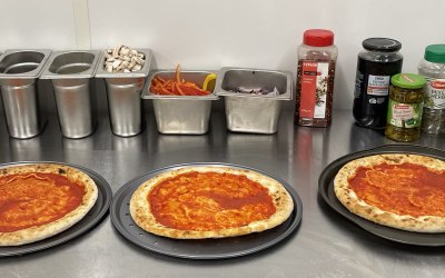 Our sourdough base is perfectly prepared, Our sourdough base is perfectly prepared,