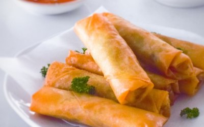 Veg spring rolls or non veg spring rolls 
