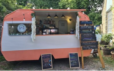 Flora, our beautiful caravan bar!