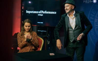 Performing at The Magic Circle