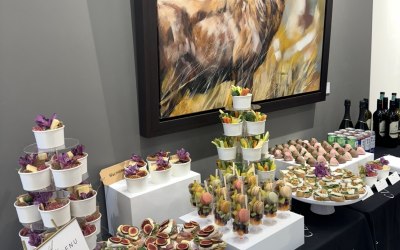 Creative Catering for an Art Unveiling