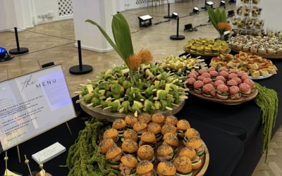 Colourful Canapes for an Art Show