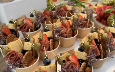 Cheese and Charcuterie Graze Cups