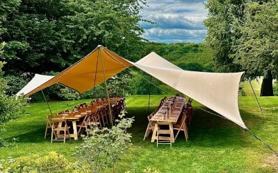 Lunch party stretch tent 