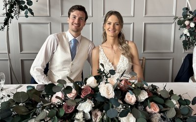 Wedding arch using preserved flowers - for my own wedding June 2023