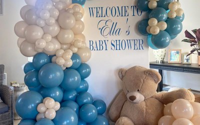 Baby shower set up 