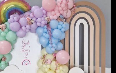 Pastel rainbow party 