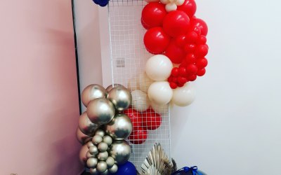 Mesh frame with balloon wrap