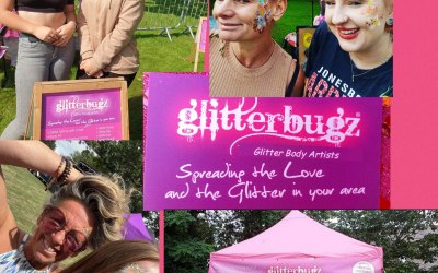 Our Glitterbugz Team "spreading the love and the Glitter "