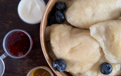 Oh, look at that perfect juicy blueberry varenyky! 