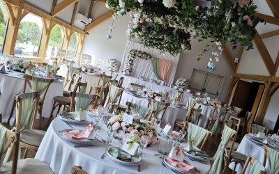 Wedding reception decor.