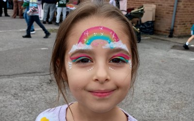 Rainbow Face Paint  Rainbow Face Paint