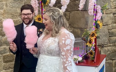 Wedding day candy floss Wedding day candy floss