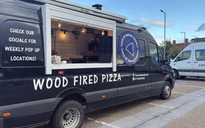 Our fully equipped pizza van Our fully equipped pizza van