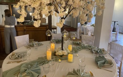 Blossom centrepieces 