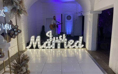 Just Married LED lights 