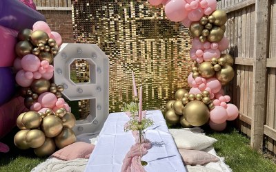 Birthday Garden Party set up