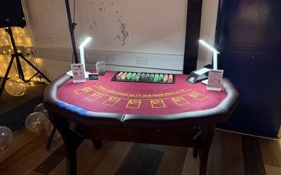 Blackjack table with side bets 