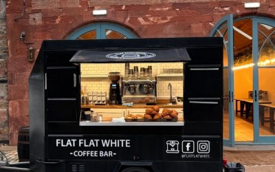 Trailer serving post Wedding breakfast