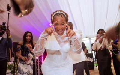 Bride at her wedding